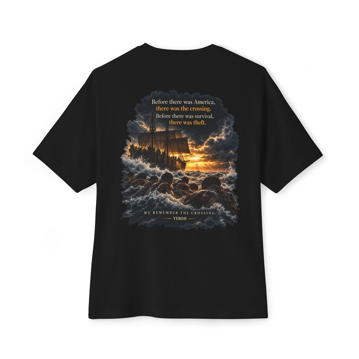 YEBO® SELECTIVE MEMORY™ | History Doesn't Choose Its Victims – Oversized Heavyweight-Inspired Graphic Tee