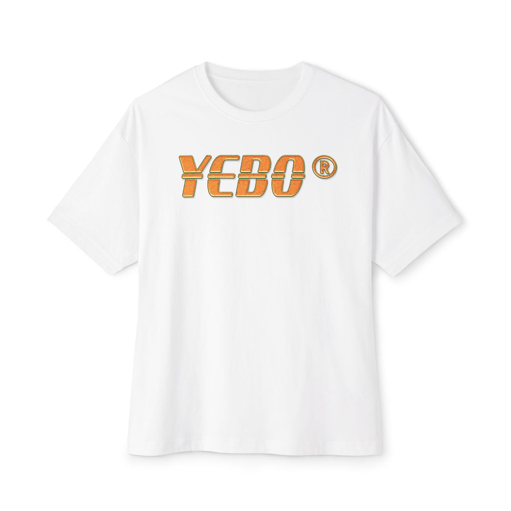 YEBO Africa Map Graphic Tee — Oversized Boxy White T-Shirt