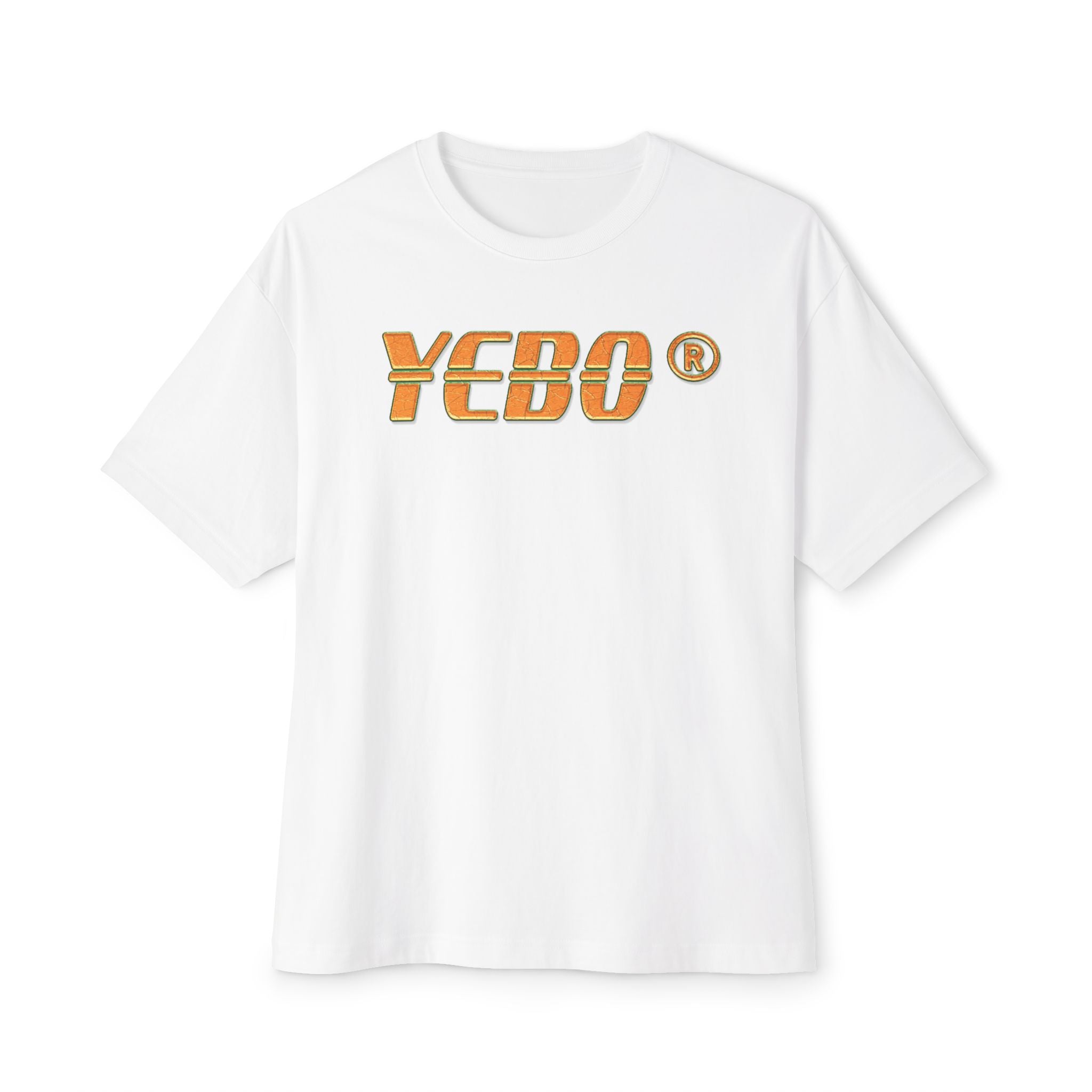 YEBO Africa Map Graphic Tee — Oversized Boxy White T-Shirt