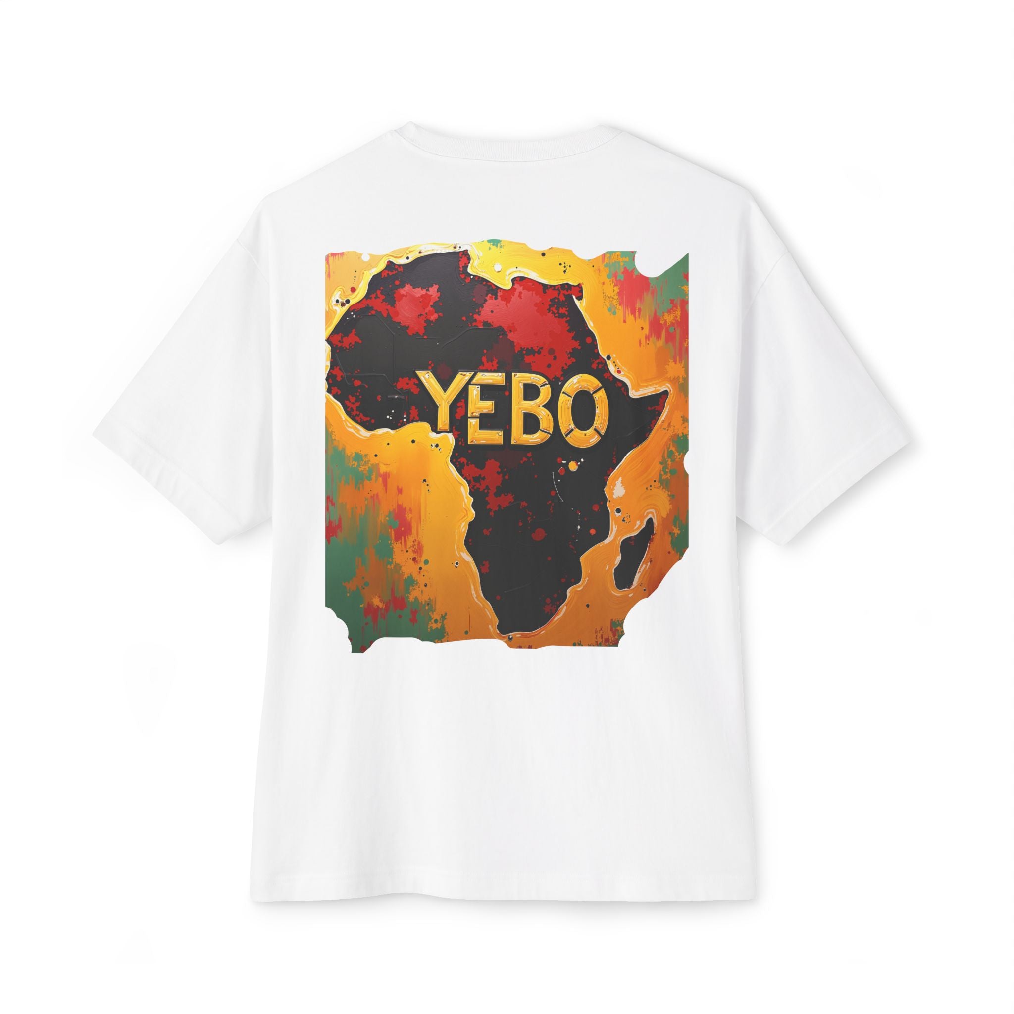 YEBO® Africa Map Graphic Tee — Vibrant Pan-African Art T-Shirt