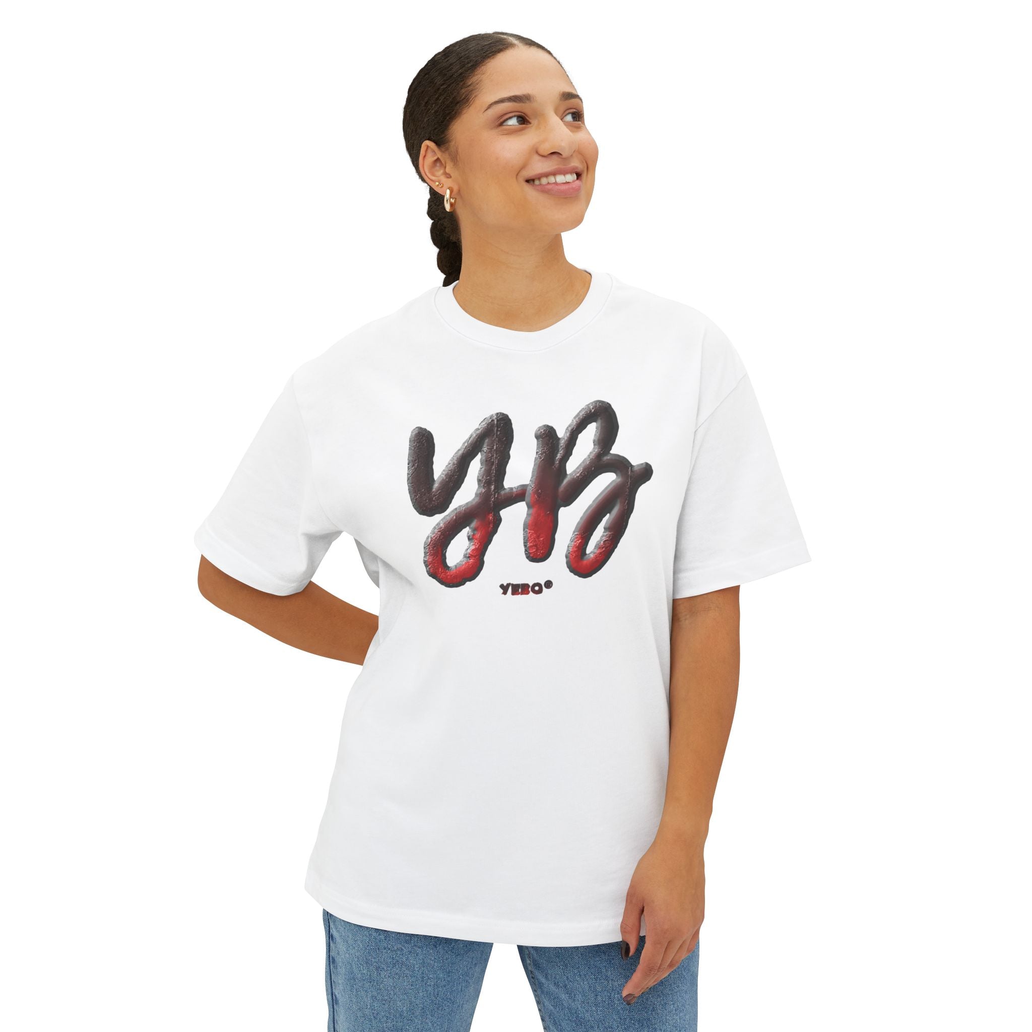 Africa Map Graphic Tee — YEBO® Rasta Colors Oversized T-Shirt