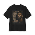 YEBO® Every Scar Tells a Story Oversized Boxy Graphic Tee