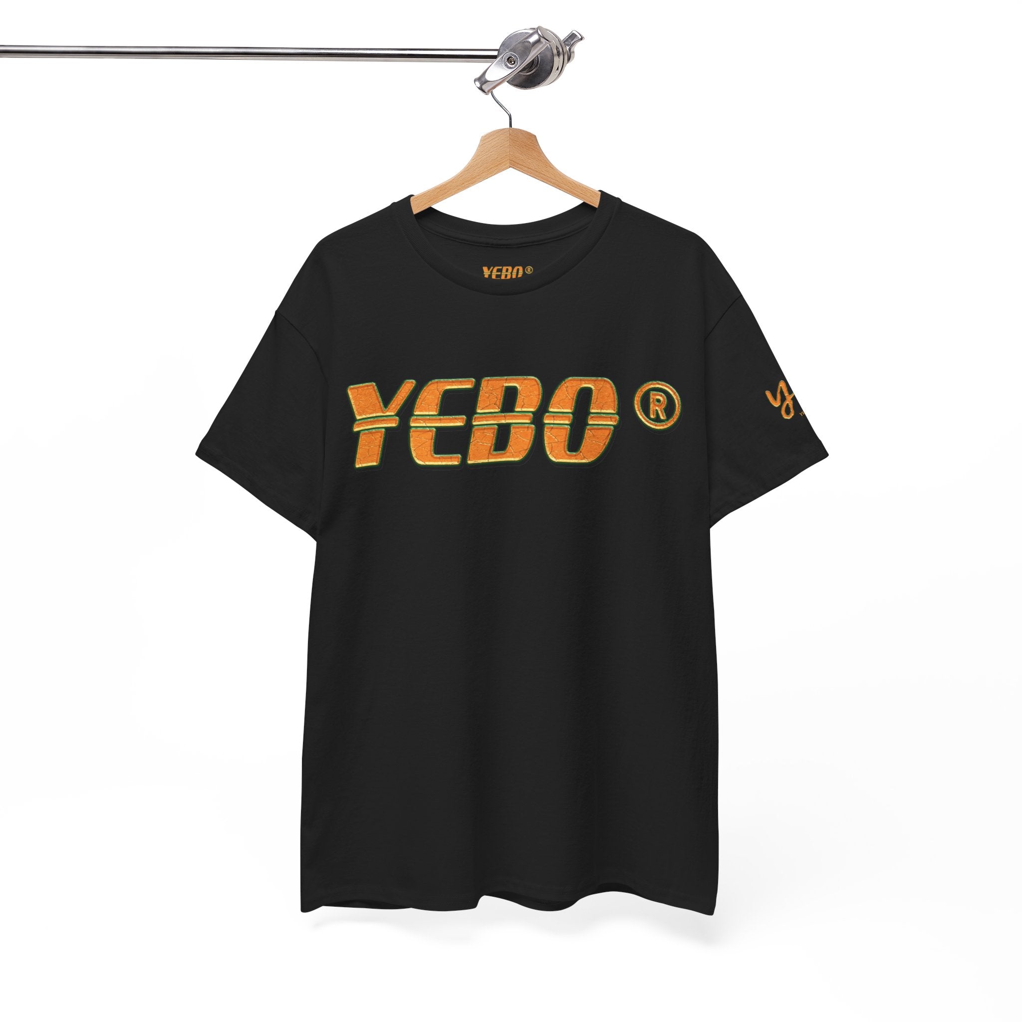 Graphic Tee — 'YEBO' Logo Front & Afrocentric Portrait Back