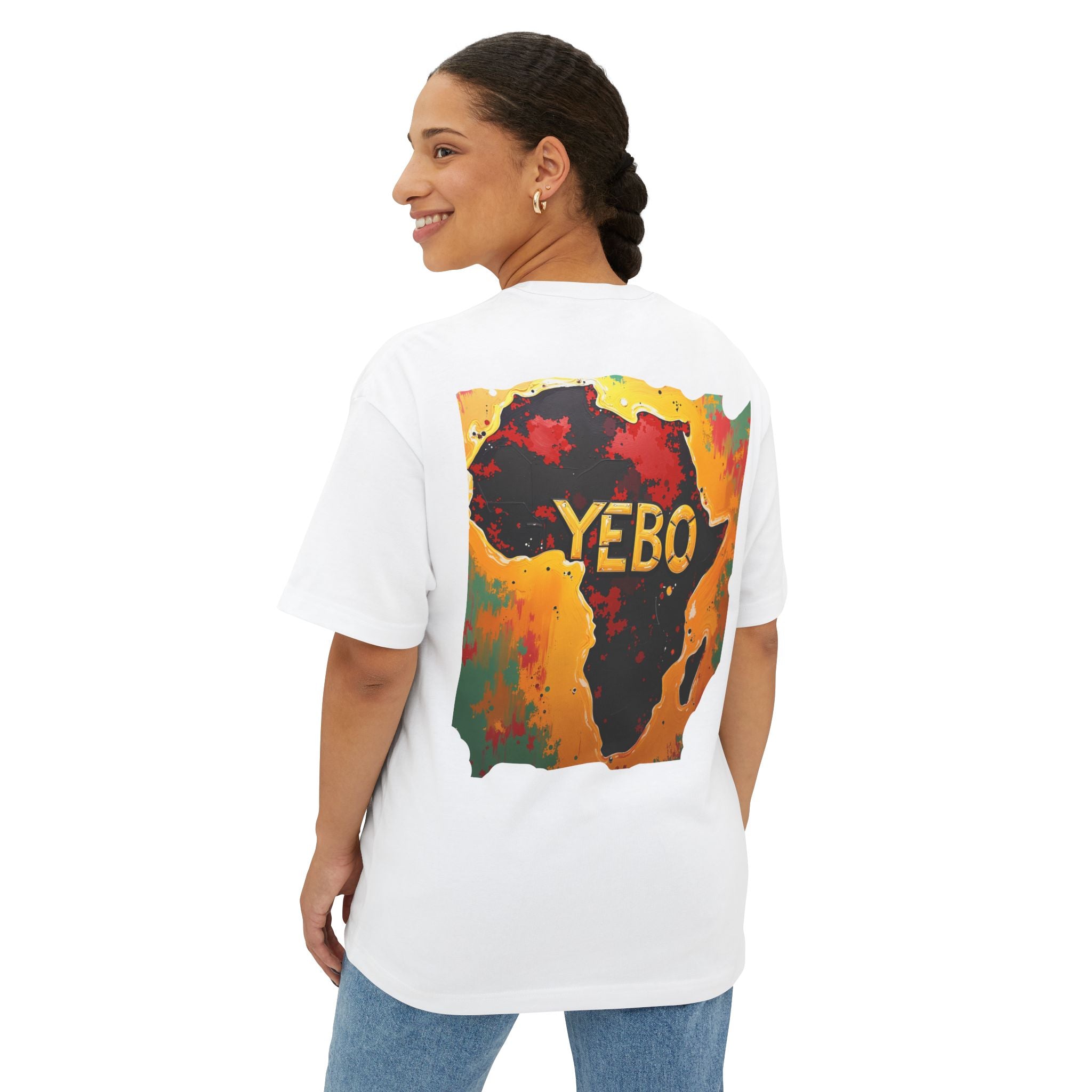 YEBO® Africa Map Graphic Tee — Vibrant Pan-African Art T-Shirt