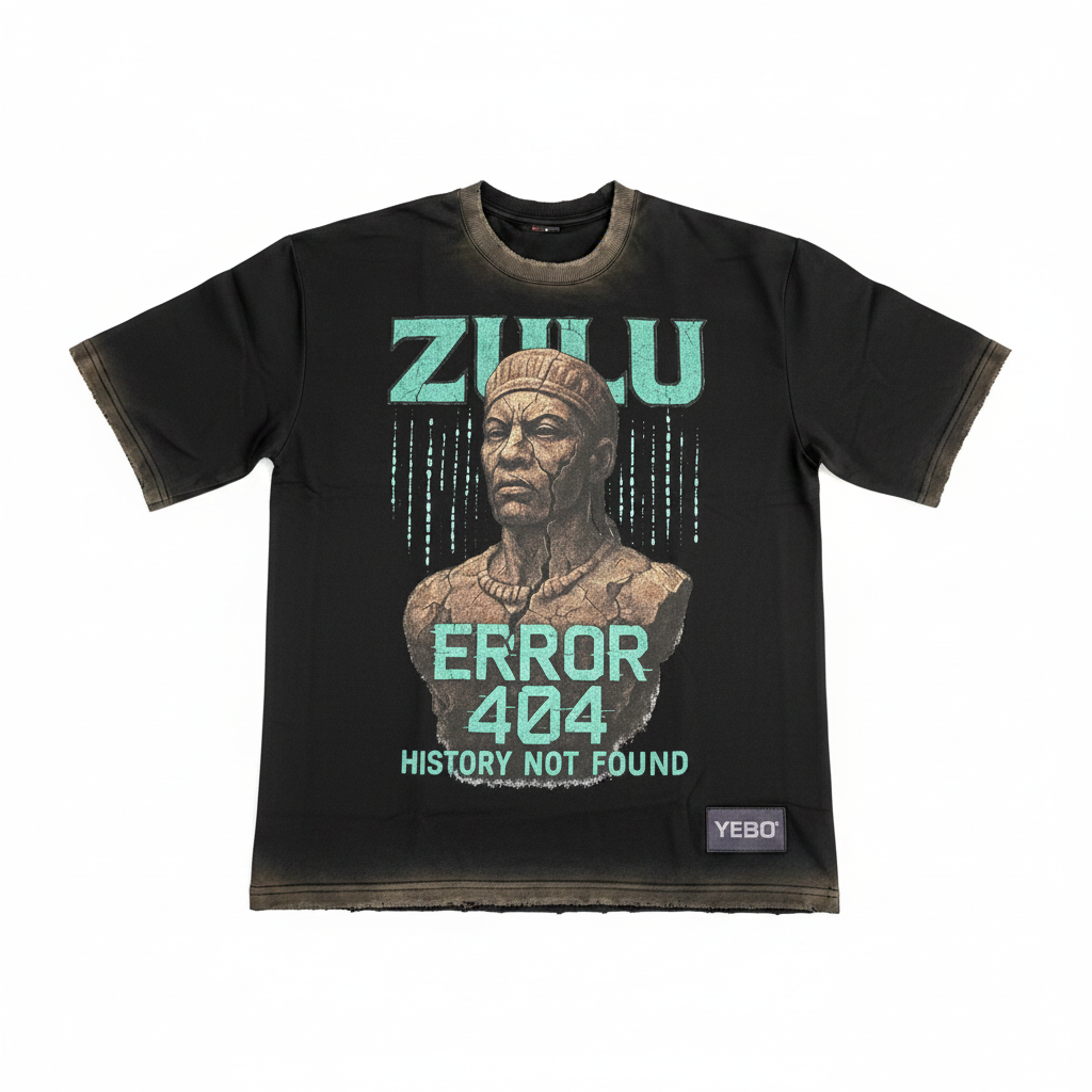 ZULU ERROR 404 Streetwear Tee | Limited Edition Oversized Graphic T-Shirt | YEBO®