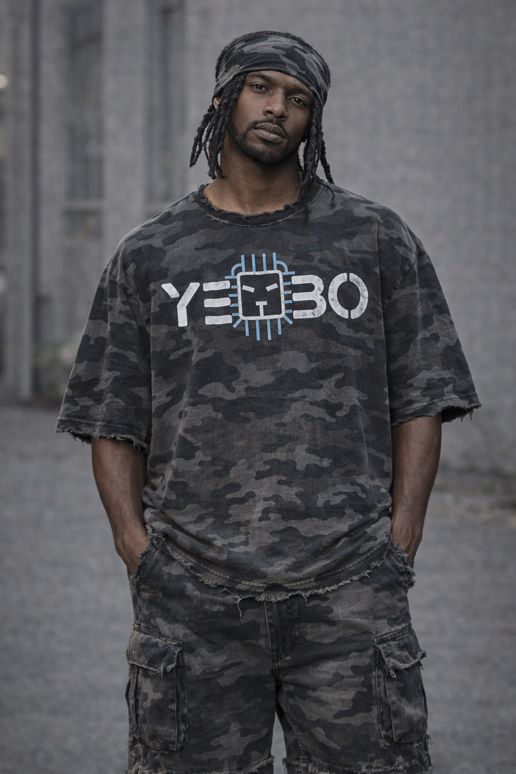 YEBO® "CODE BLACK" Camo 3-Piece Set – Unchained Urban Tactical Fit